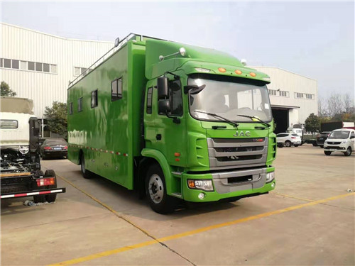 江淮格爾發蘋果綠餐車圖片展示