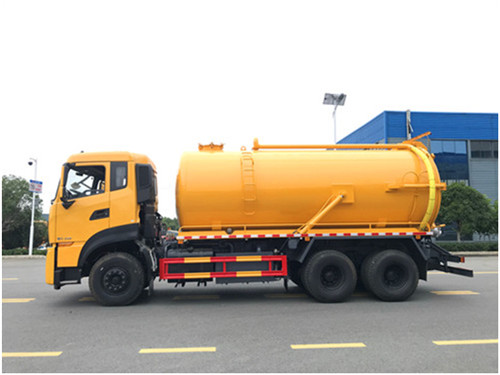 國六東風天龍后雙橋18.5方吸污車能上北京市牌照