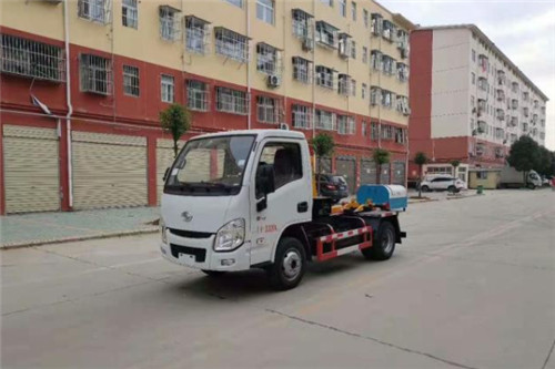 國六躍進小福星3方車廂可卸式垃圾車參數圖片介紹