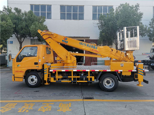 江鈴藍牌18米伸縮臂式 高空作業車圖片參數介紹