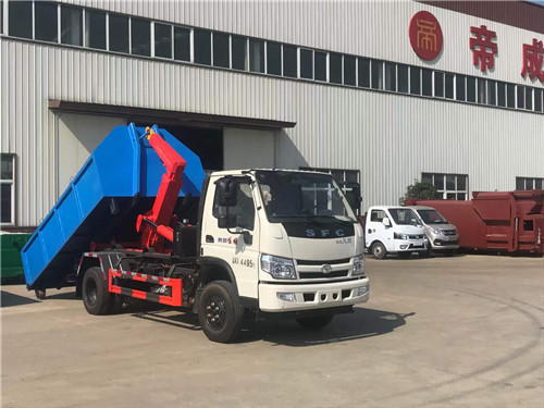 時風藍牌伸縮鉤臂自卸車