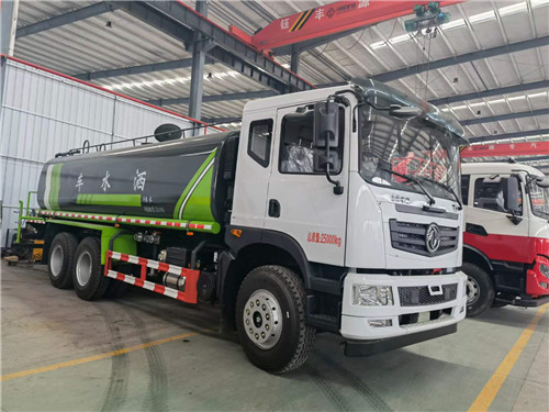 國六東風T5后雙橋20方綠化噴灑車，可加裝霧炮