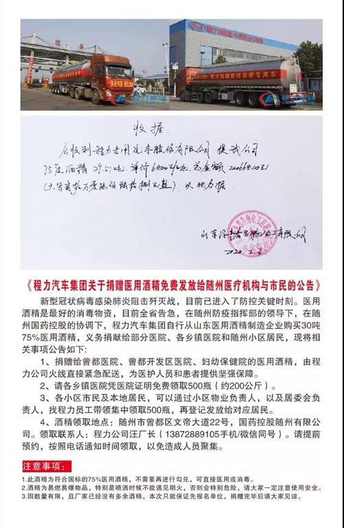 程力損贈醫用灑精