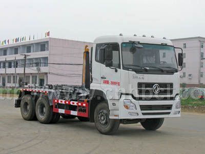 東風天龍后雙橋勾臂式垃圾車