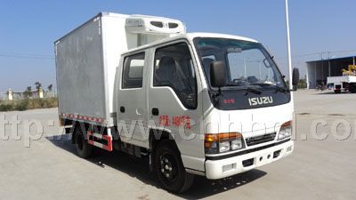 慶鈴五十鈴100P國(guó)四雙排座冷藏車(chē)