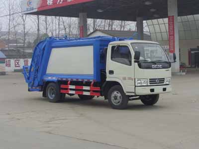 國五東風壓縮式垃圾車 